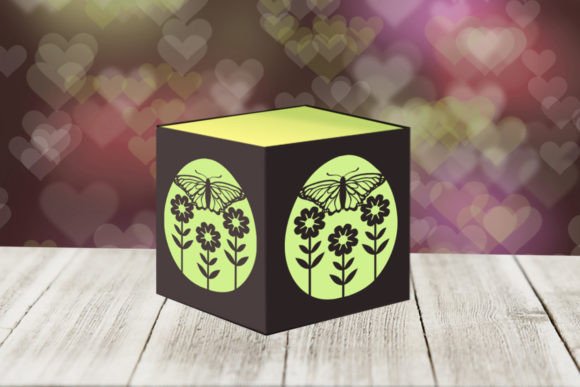Butterfly Floral Easter Tealight Box