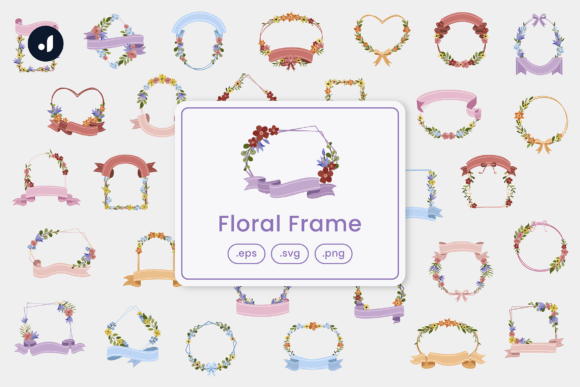 Floral Frame Illustration