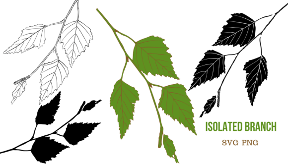 Isolated Branch: A Quietly Versatile Embroidery Staple